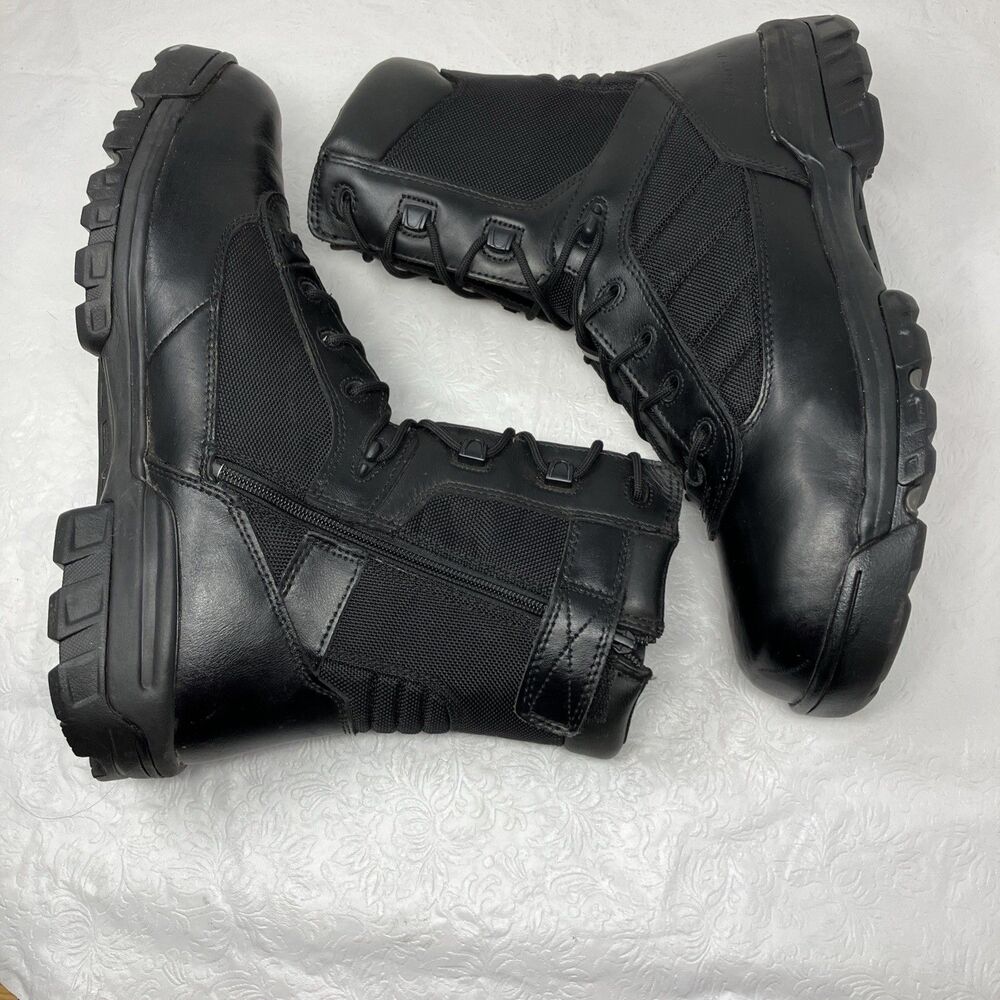 Bates Mens Tactical Sport Side Zip Composite Toe Black Boots E02261 Sz 15 Combat